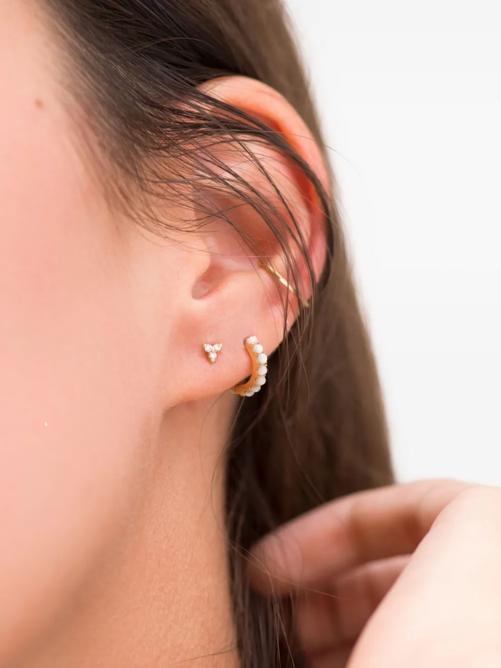 We by WHITEbIRD 18K yellow gold diamond earring - ゴールドトーン We by WHITEbIRD 18K yellow gold diamond earring - ゴールドトーン