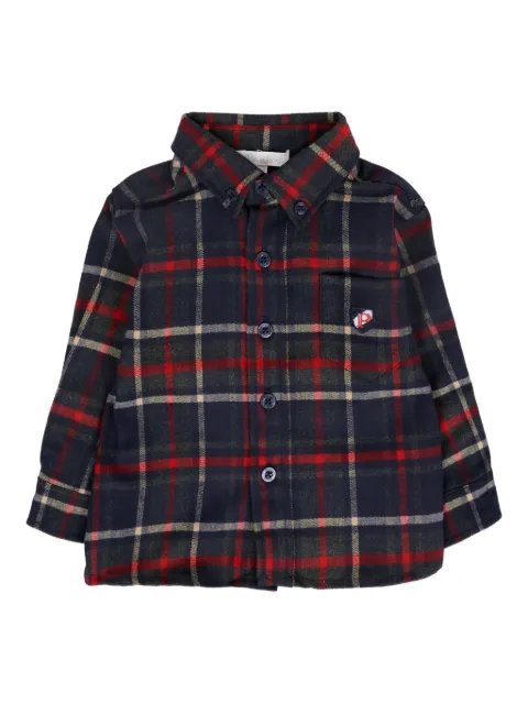 Patachou camisa manga larga con motivo de cuadros