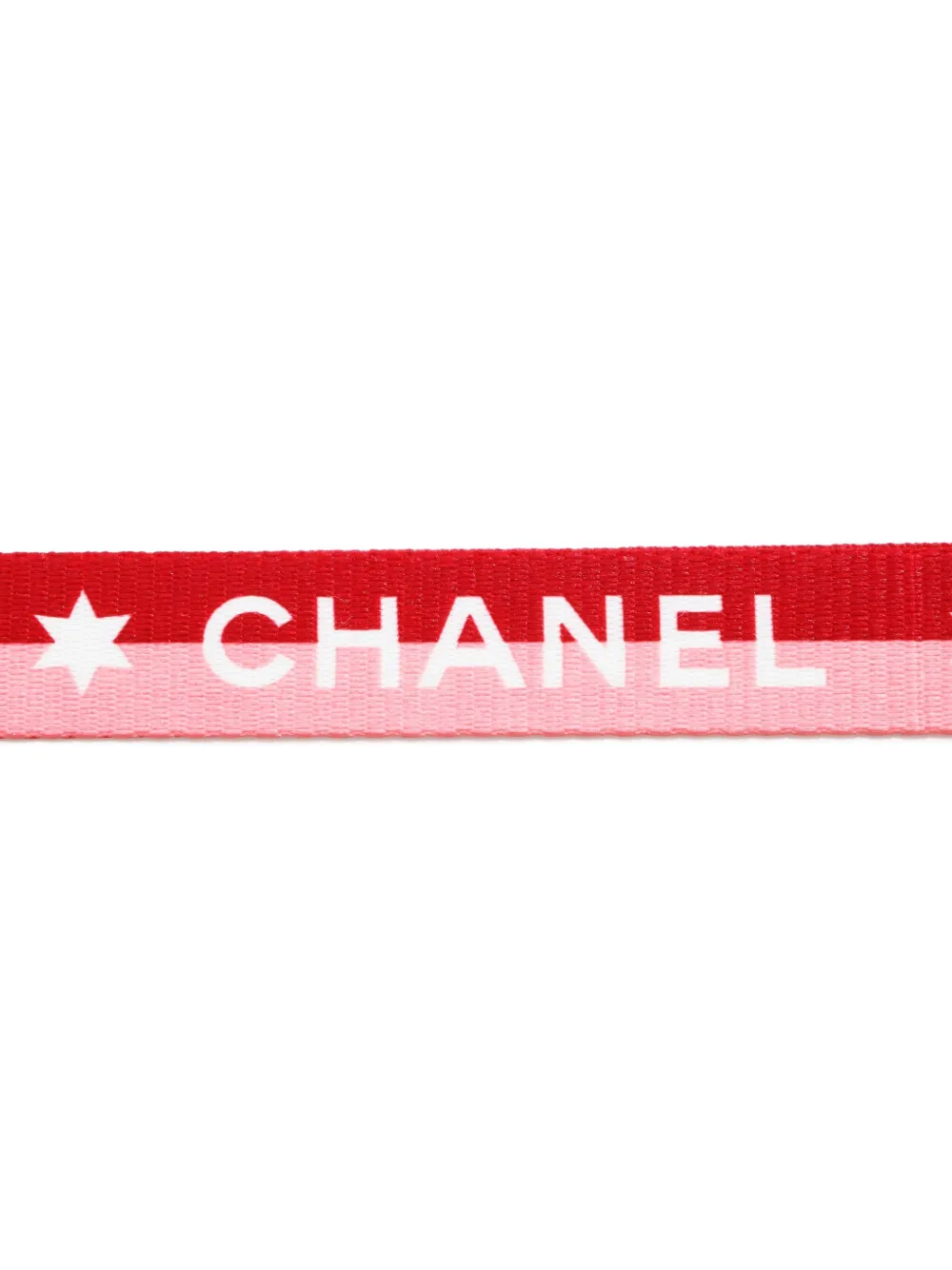 Pre-owned Chanel 2000-2020s Logo-print Neck Strap In Gold