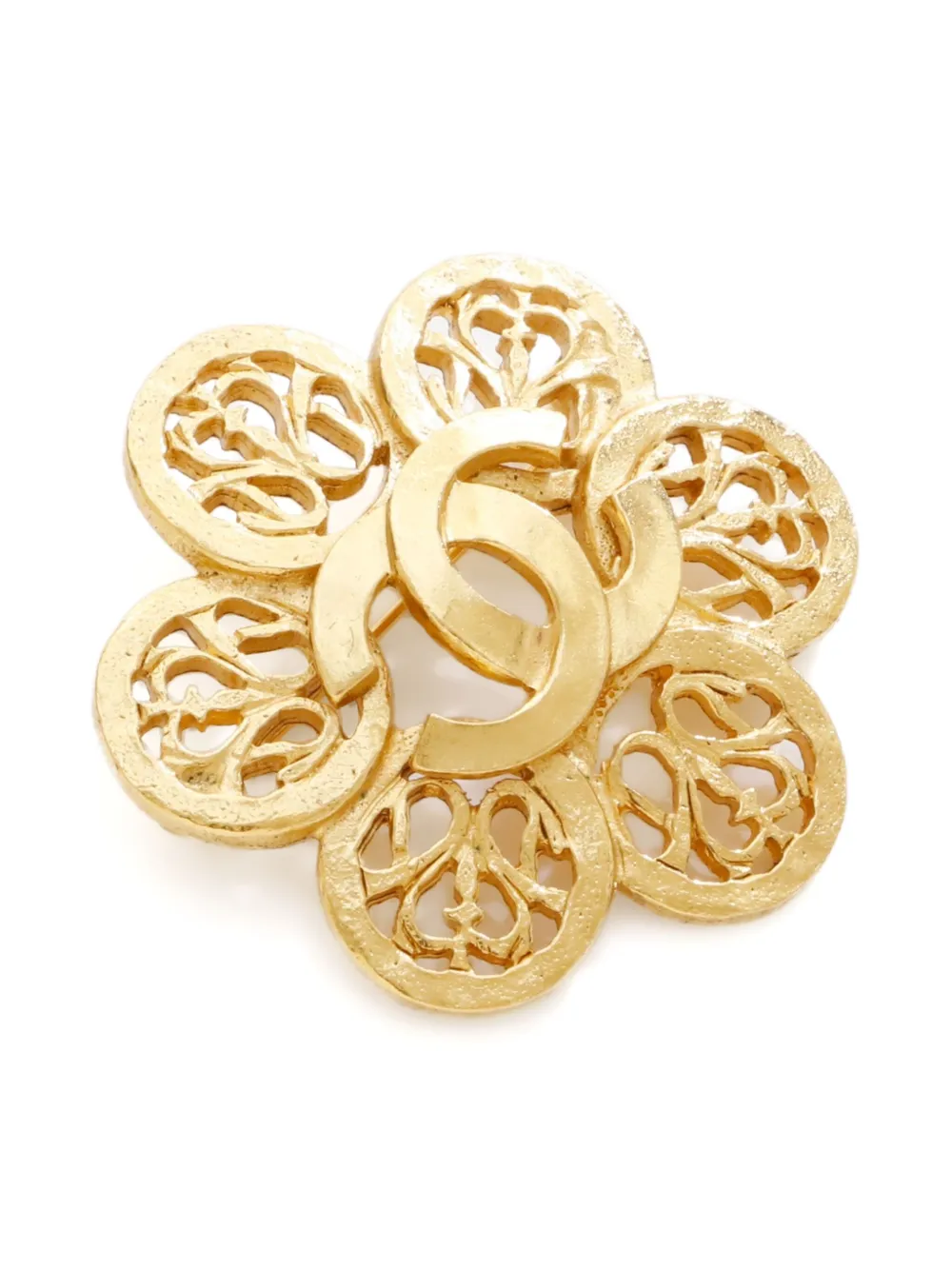 CHANEL Pre-Owned 1995 CC Mark flower brooch | Image 2