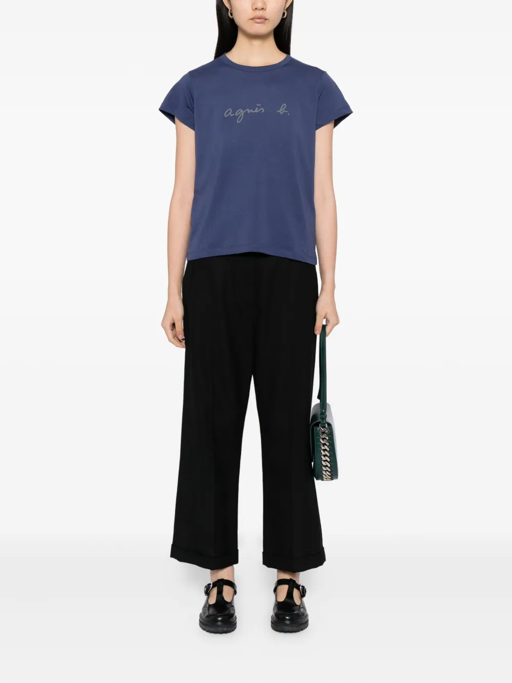 agnès b.  logo-print cotton T-shirt | T-Shirts & Jersey Shirts | Image 2