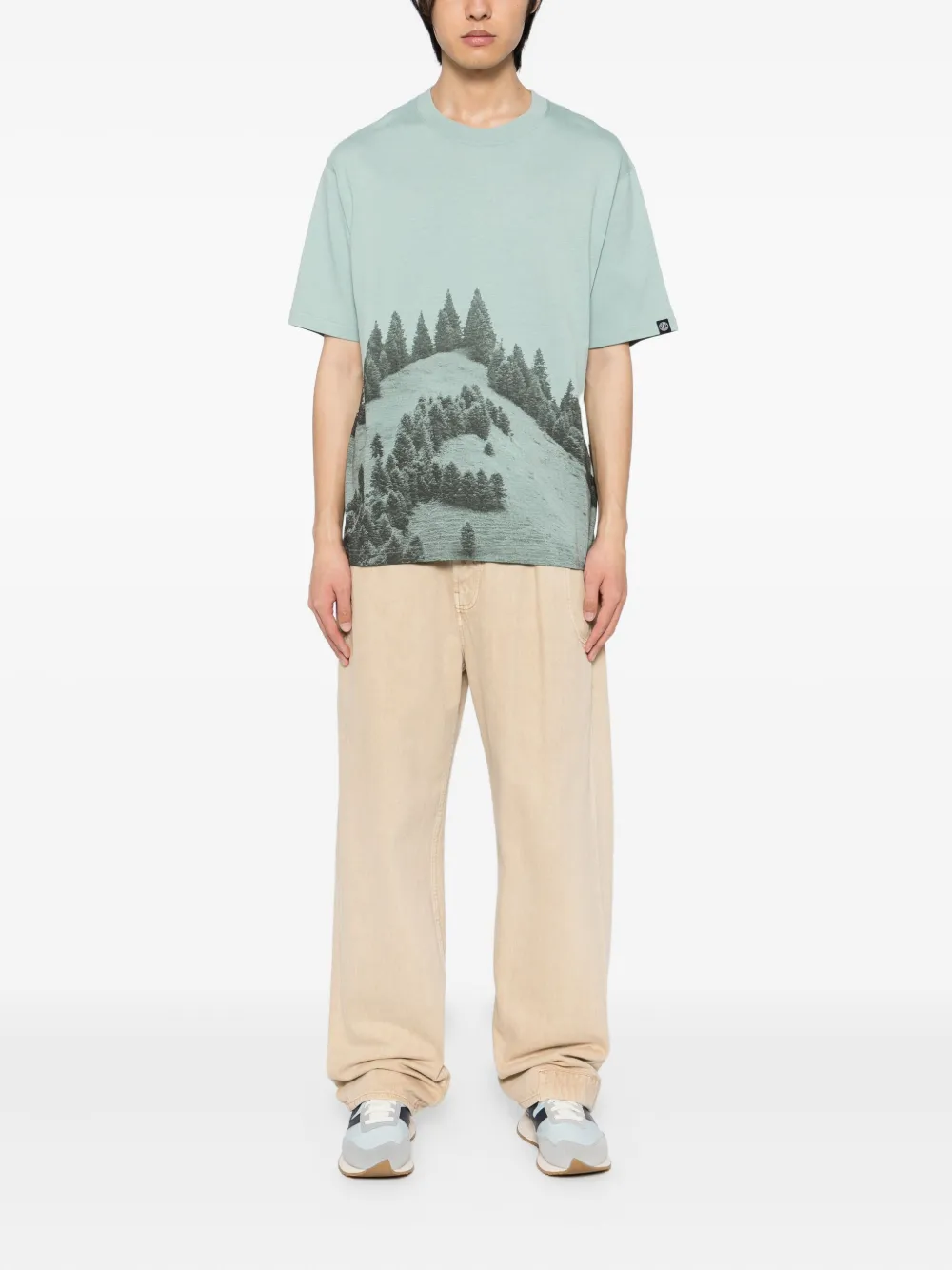 SPORT b. by agnès b. Dino Forest T-shirt - Groen