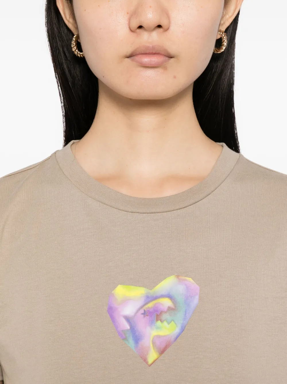 Sport B. By Agnès B. Heart Dino T-shirt In Neutral