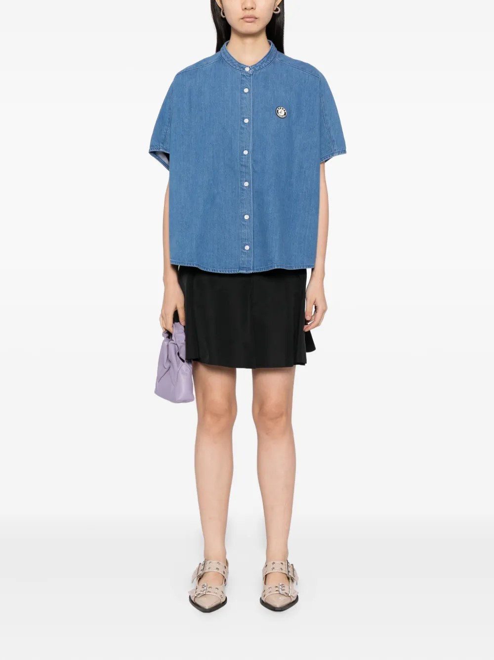 SPORT b. by agnès b. Denim blouse - Blauw