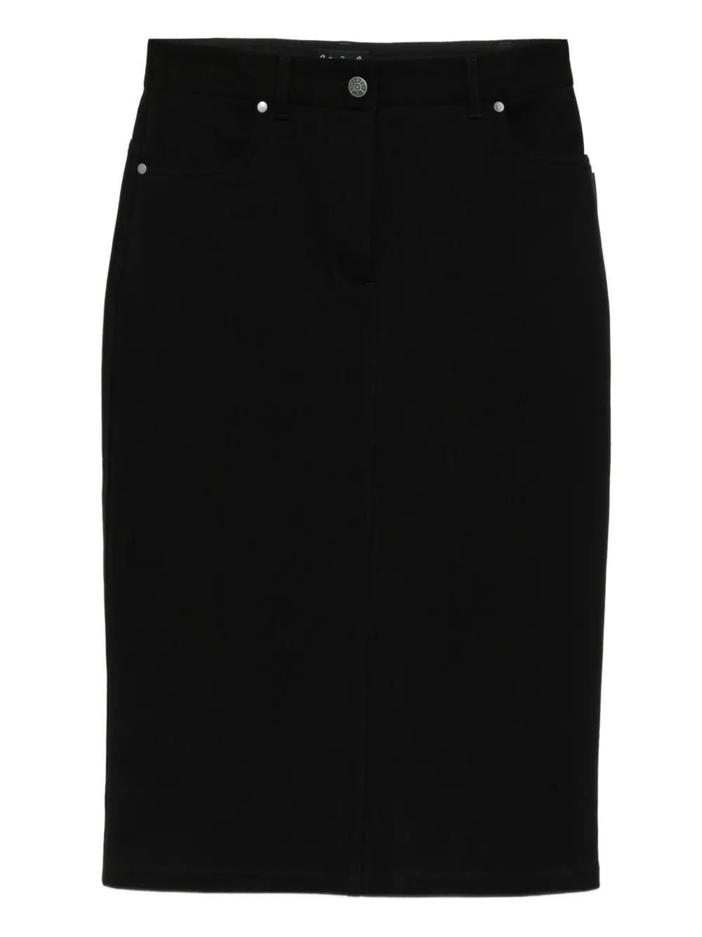 agnès b.  straight-cut skirt | Black | Image 1