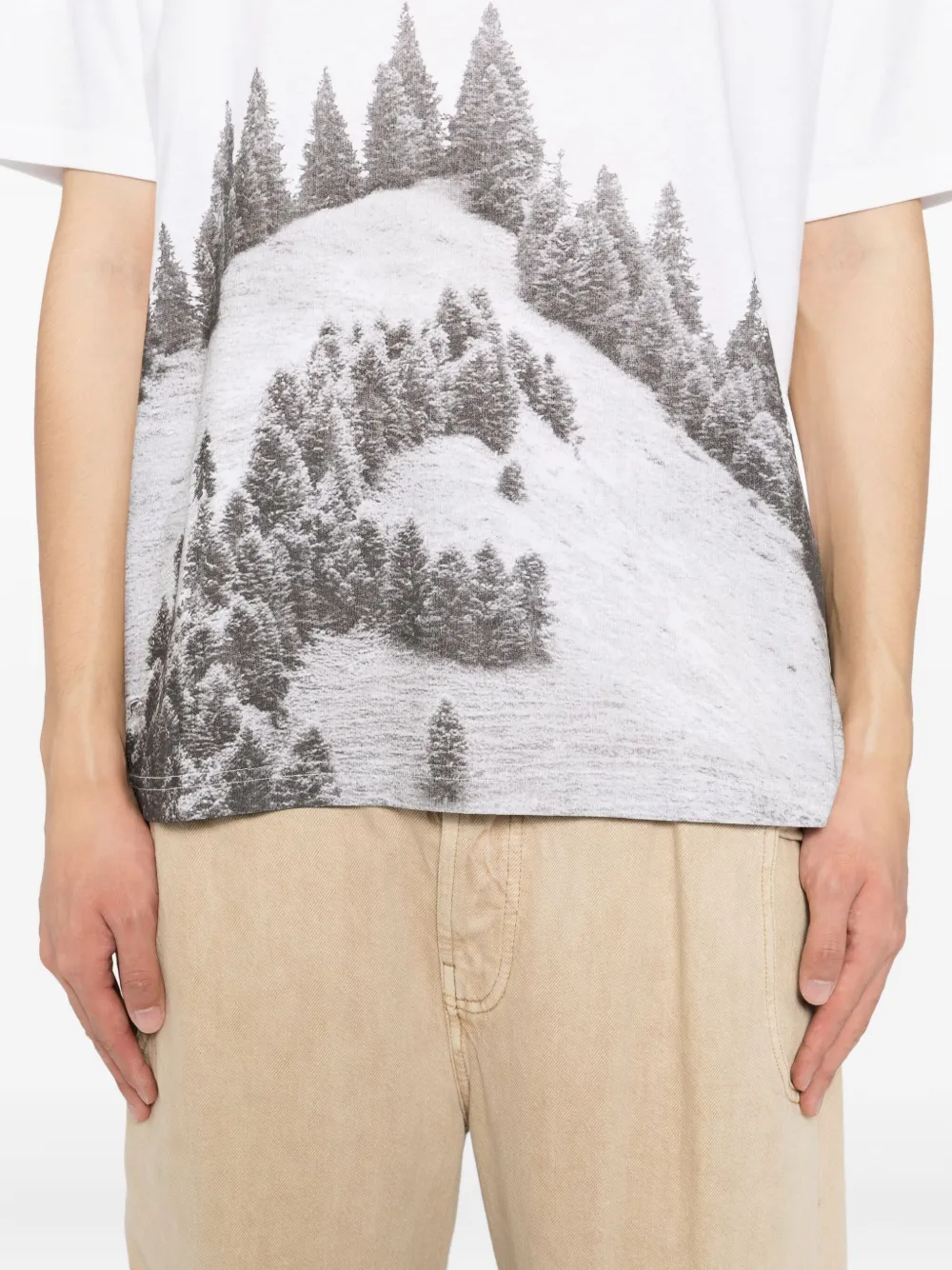 Sport B. By Agnès B. Dino Forest T-shirt In White
