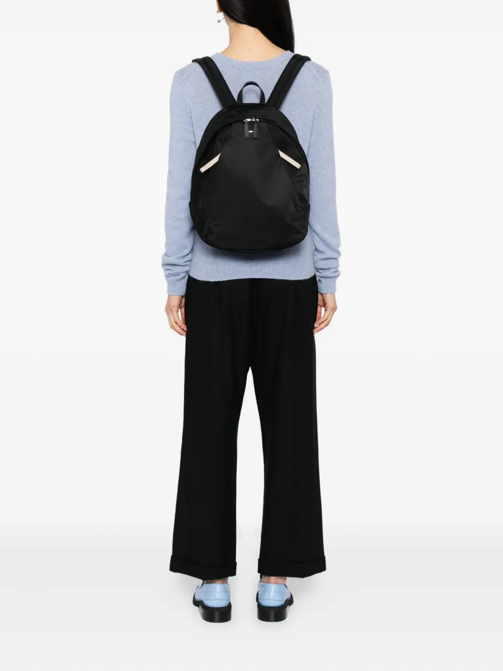 agnès b.  logo-plaque backpack | Image 2