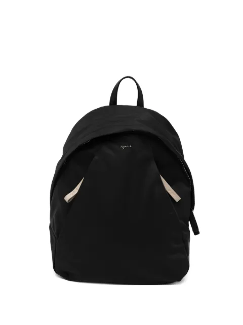 agnès b.  logo-plaque backpack