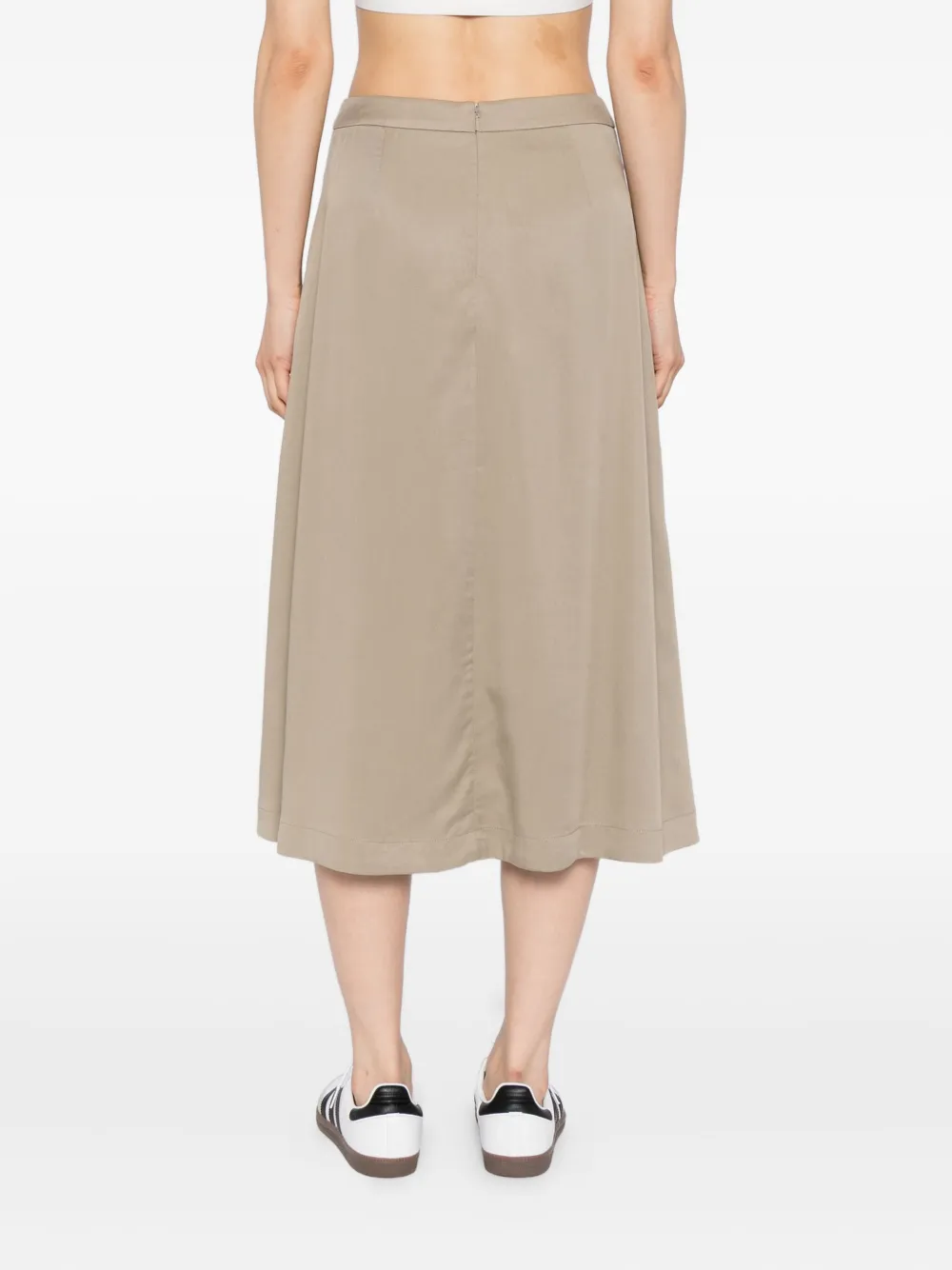 Sport B. By Agnès B. A-line Midi Skirt In Neutral
