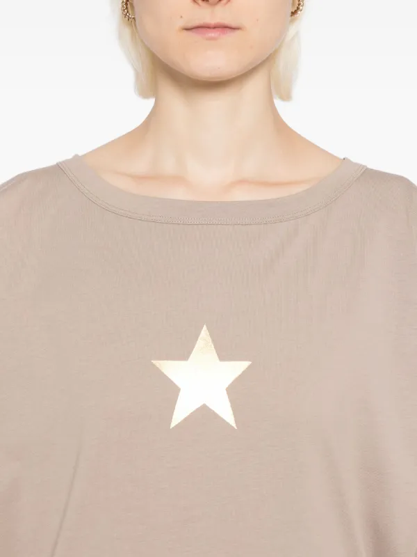 Agnès b. star-print T-shirt | Neutrals | FARFETCH
