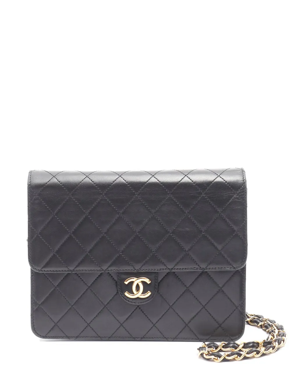 CHANEL Pre-Owned 1997-1999 CC Quilted Lambskin Chain Single Flap CHANEL Pre-Owned 1997-1999 CC Quilted Lambskin Chain Single Flap