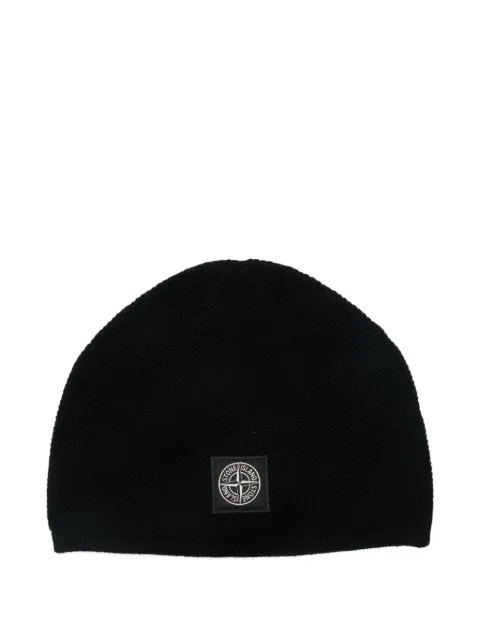 Stone Island gorro con parche Compass