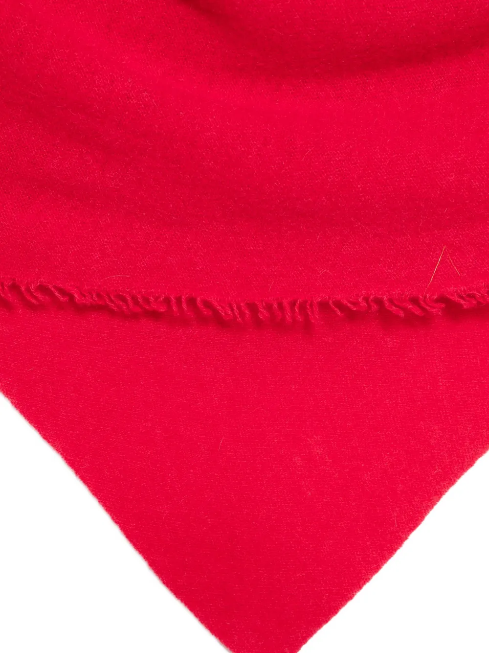 Faliero Sarti Sjaal met gerafelde afwerking Rood