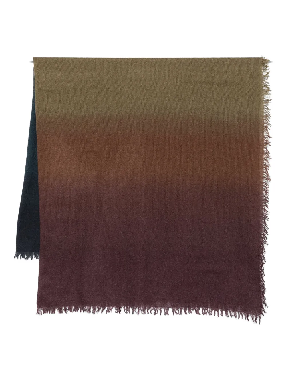 Faliero Sarti Chal Cristina ombre frayed-edge scarf | Brown | Image 1
