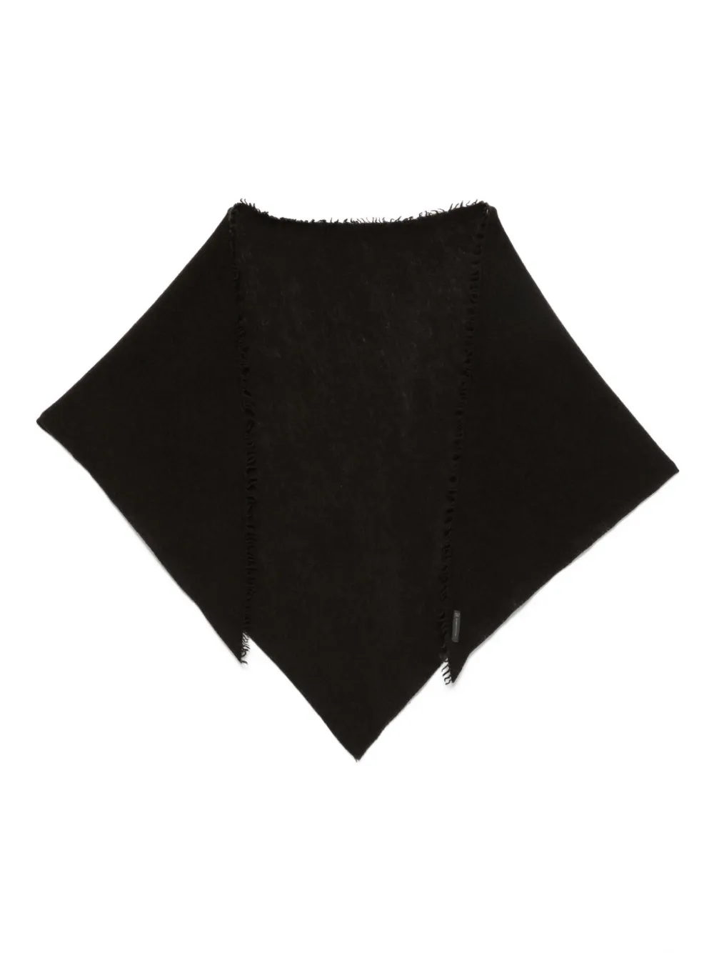 Faliero Sarti Frayed-edge Shawl In Black