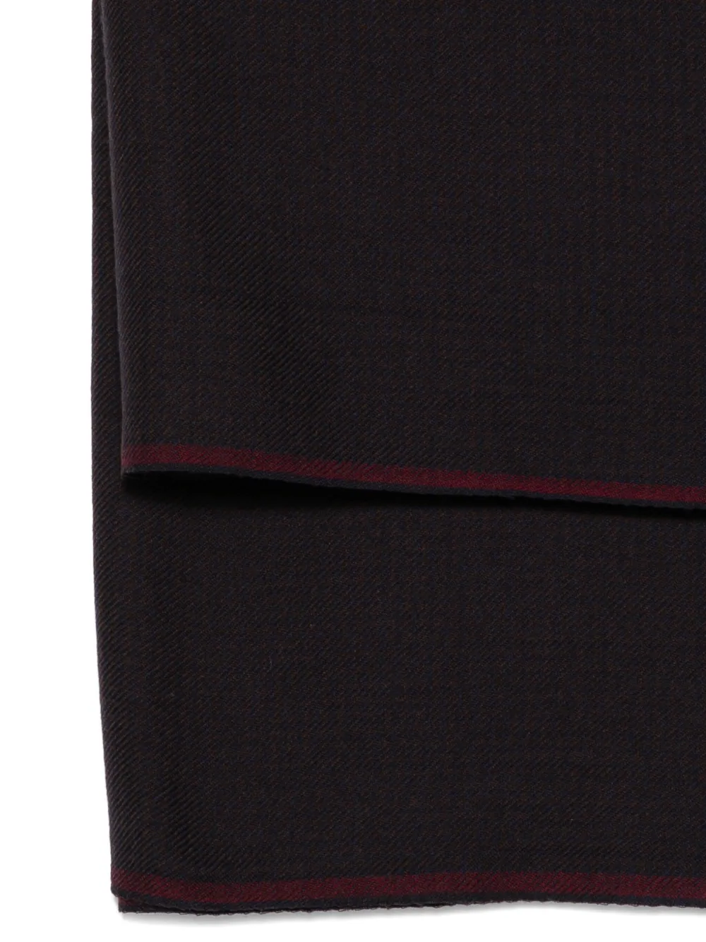 Faliero Sarti Fringed-edge Wool Scarf In Black