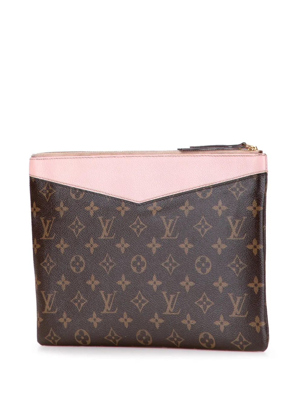Pre-owned Louis Vuitton 2018 Monogram Daily Pouch Clutch Bag In Brown