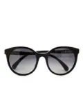 CHANEL Pre-Owned 2000s round-frame sunglasses - Black