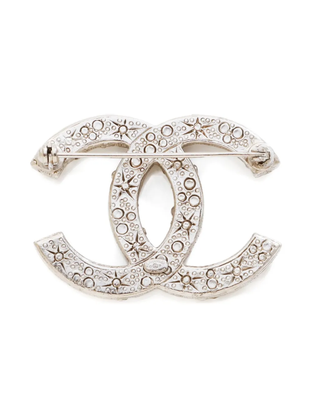 CHANEL Pre-Owned 2015 CC Mark rhinestone brooch | Image 2