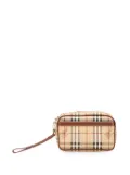 Burberry Pre-Owned 2000-2017 Haymarket Check Coated Canvas clutch bag - Brown