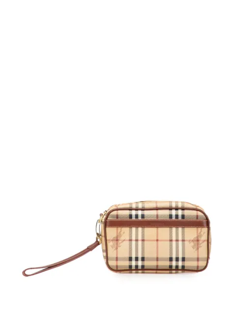Burberry Pre-Owned 2000-2017 Haymarket Check Coated Canvas clutch bag