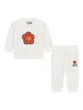 Kenzo Kids flower-applique tracksuit (pack of two) - White