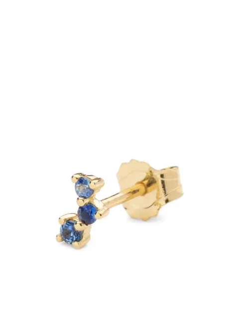 We by WHITEbIRD 18K yellow gold Aurore sapphire earring