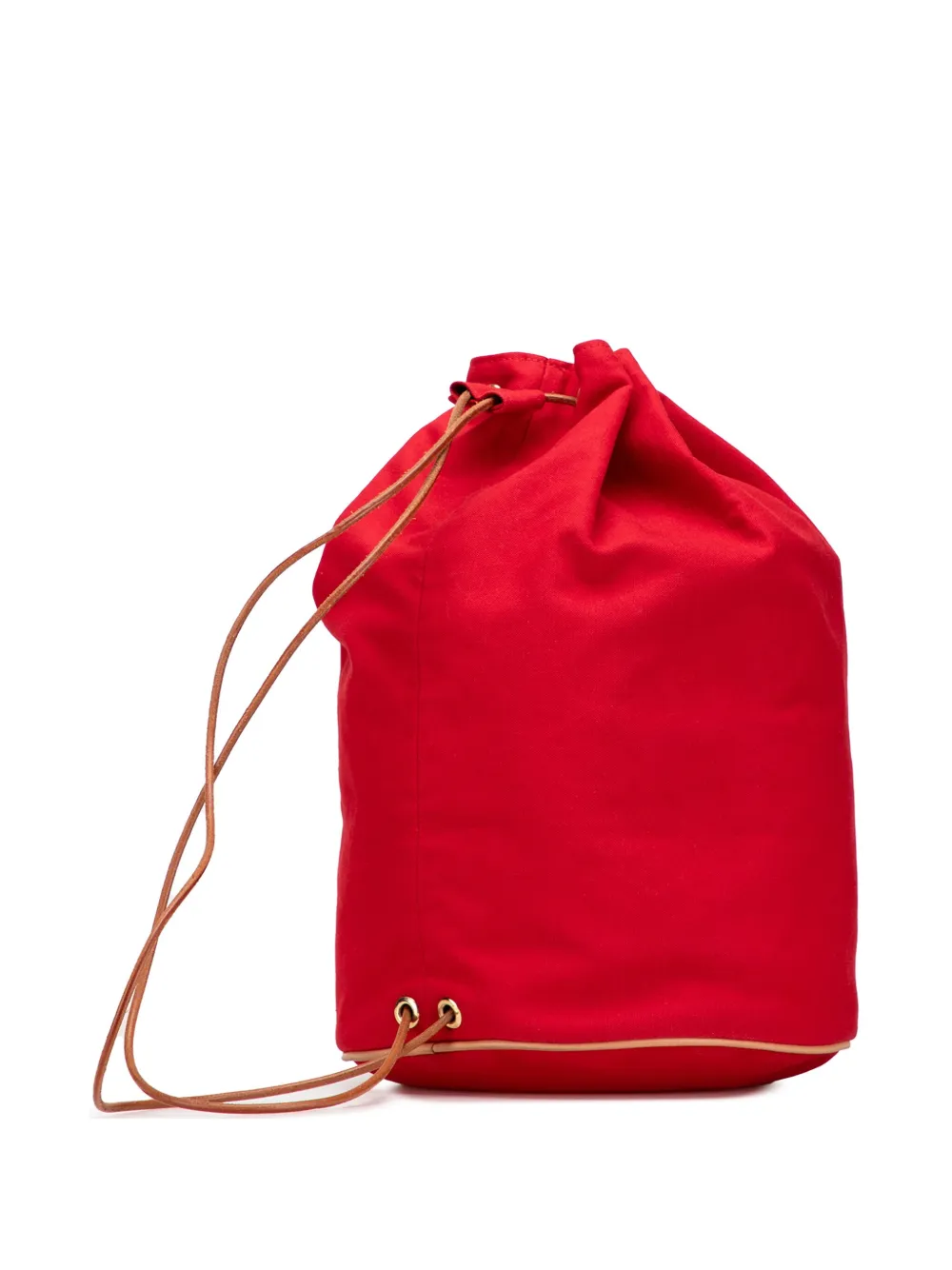 Pre-owned Hermes 1990-2015 Polochon Mimile Backpack In Brown