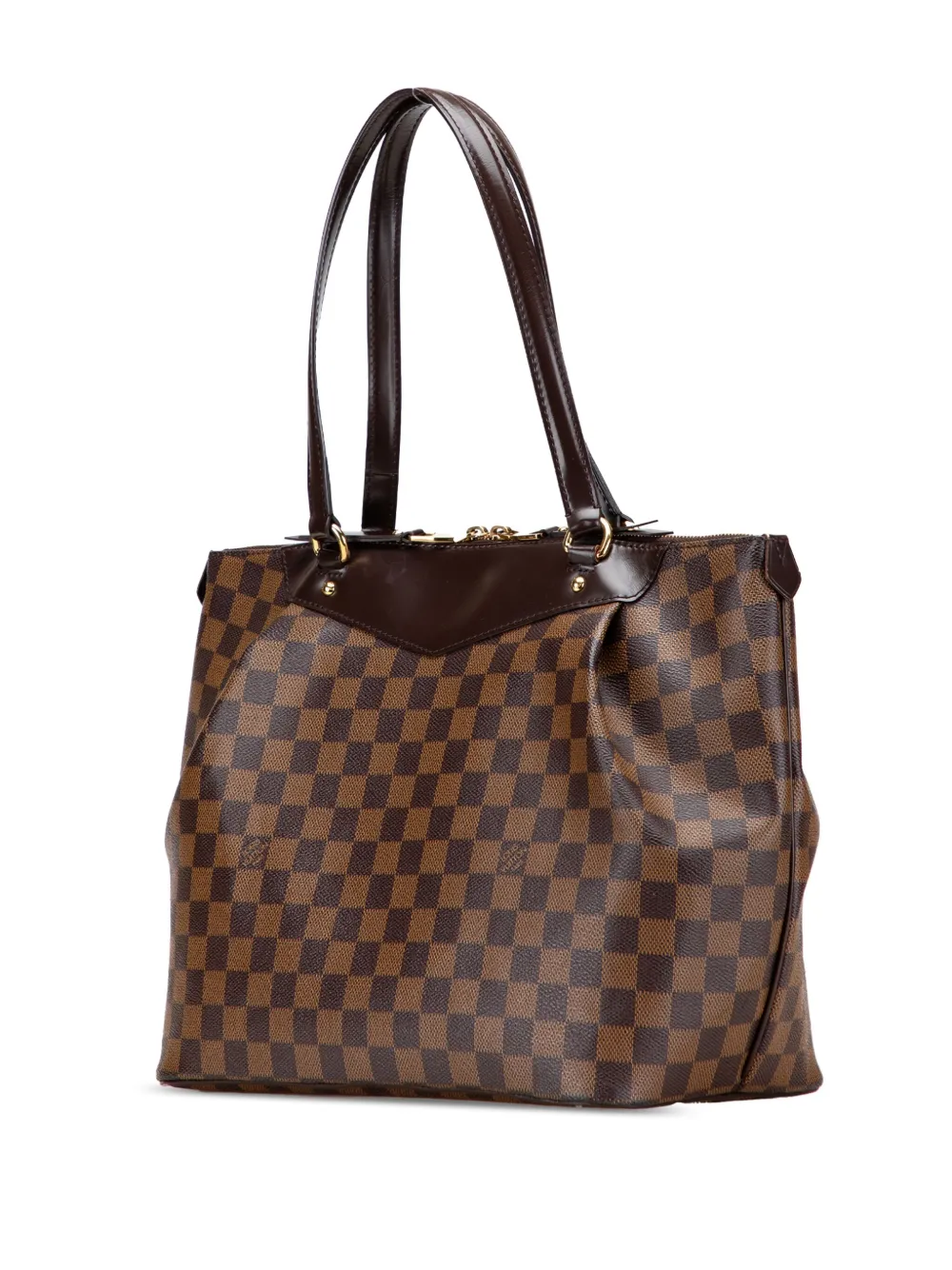 Pre-owned Louis Vuitton 2012 Damier Ebene Westminster Gm Shoulder Bag In Brown