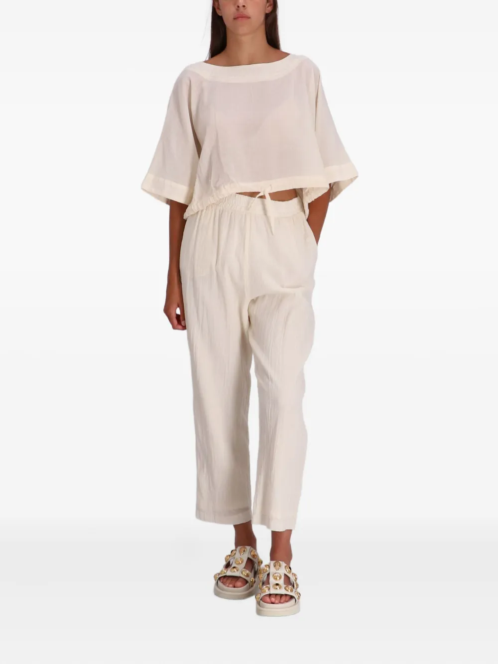 Devotion Kaliopi drawstring boat-neck top | Blouses | Image 2