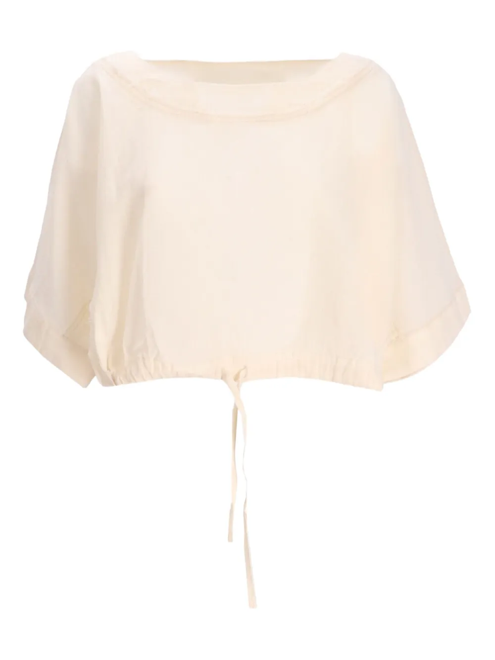 Devotion Kaliopi drawstring boat-neck top | White | Image 1