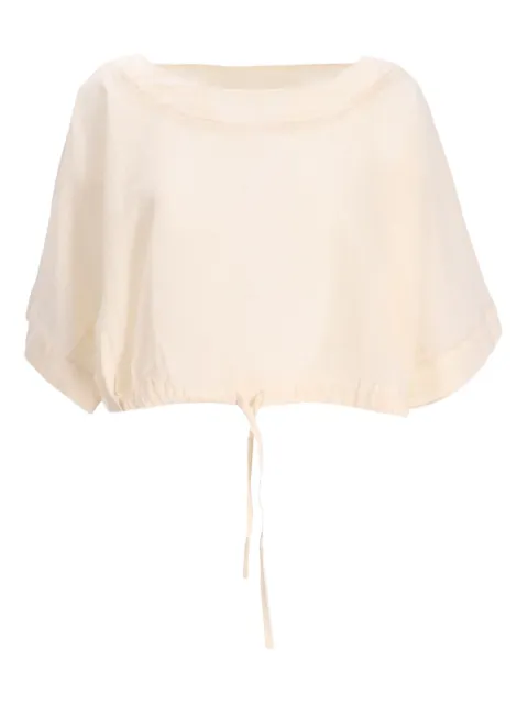 Devotion Kaliopi drawstring boat-neck top