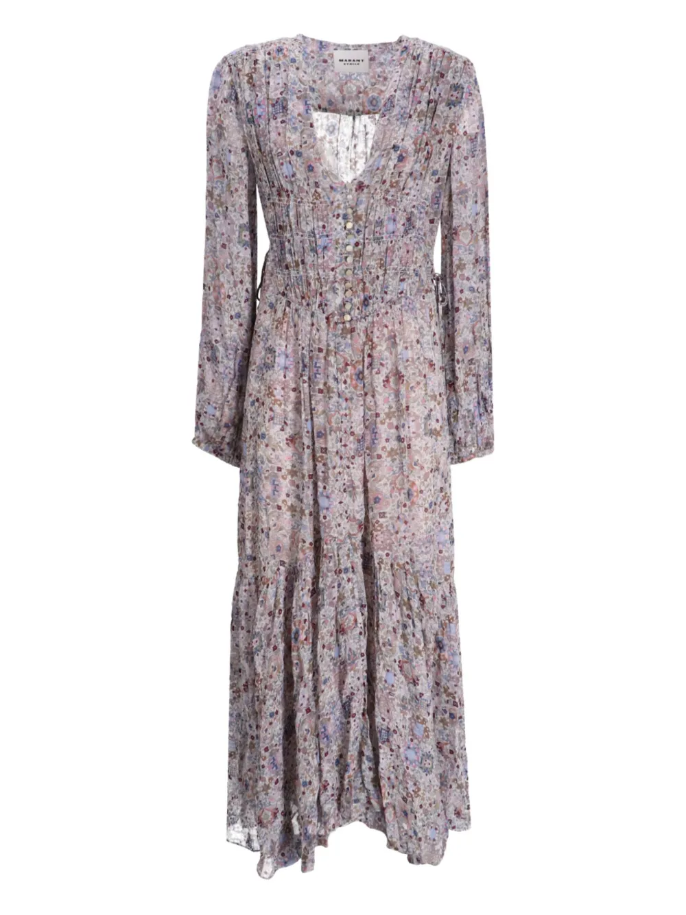 ISABEL MARANT floral-pattern maxi dress | Purple | Image 1