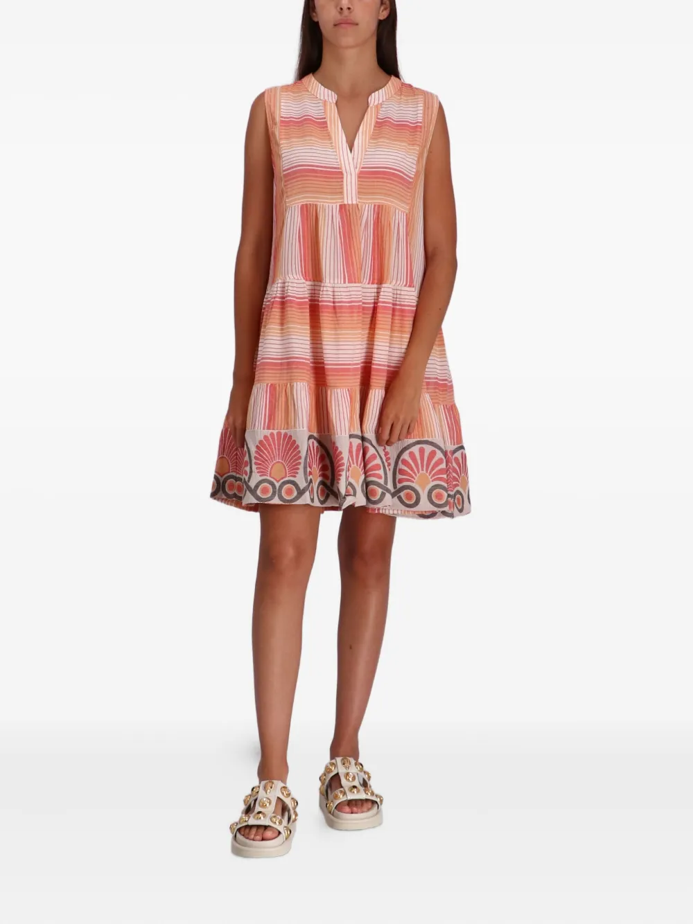 Devotion horizontal-striped cotton mini dress | Day Dresses | Image 2