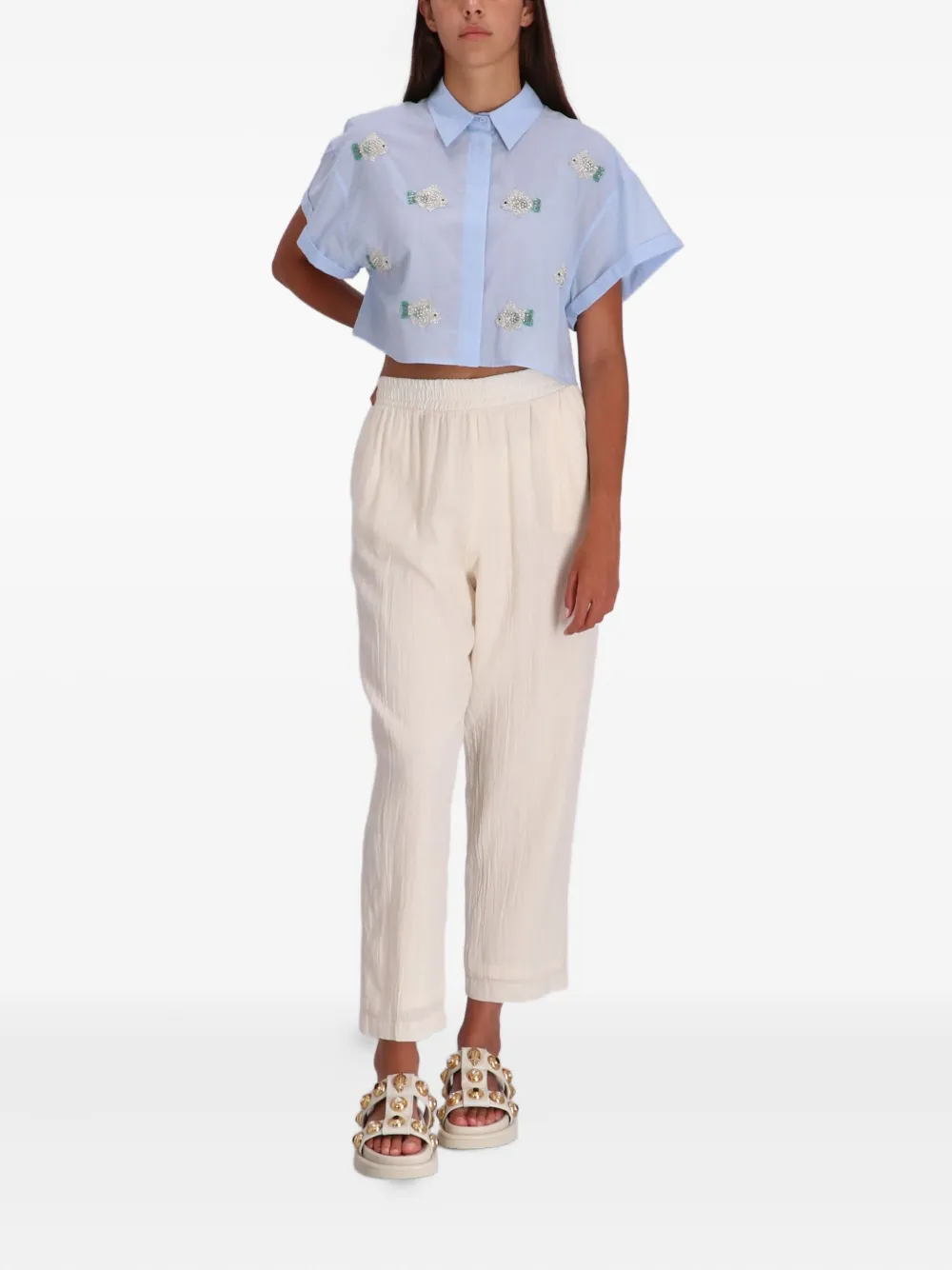 Benaras By Citrus embellished-fish shirt | Shirts | Image 2