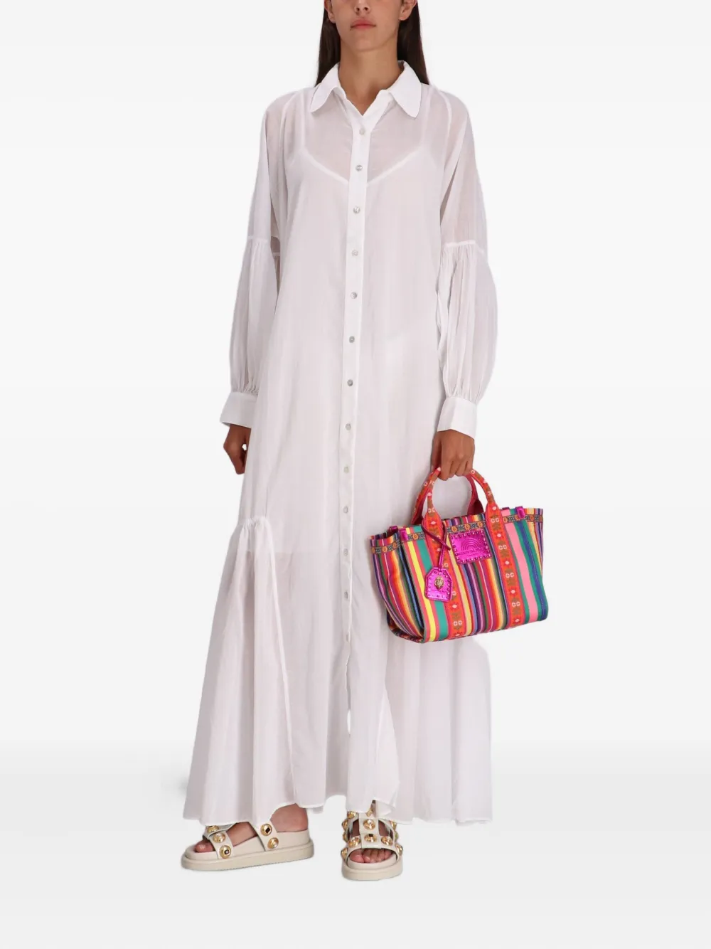 Devotion button-front tiered shirt maxi dress | Day Dresses | Image 2