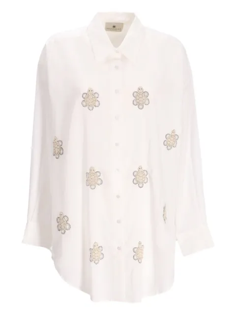 Benaras By Citrus turtle-detail shirt