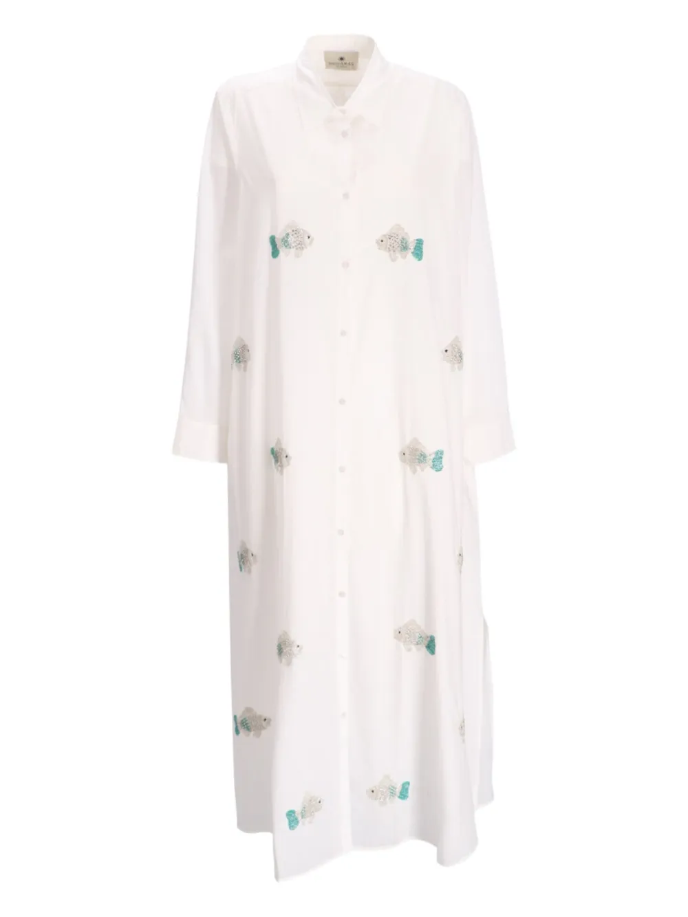 Benaras By Citrus robe brodée | blanc | Image 1