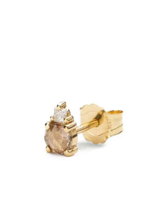 We by WHITEbIRD 18K yellow gold diamond earring