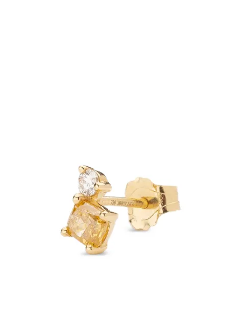 We by WHITEbIRD 18K yellow gold Aurore diamond earring