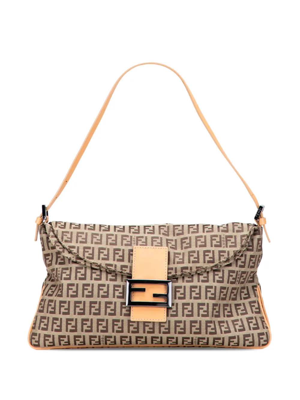 Fendi Pre-Owned 2000-2010 Zucchino Canvas Double Flap shoulder bag - Fendi Pre-Owned 2000-2010 Zucchino Canvas Double Flap shoulder bag -