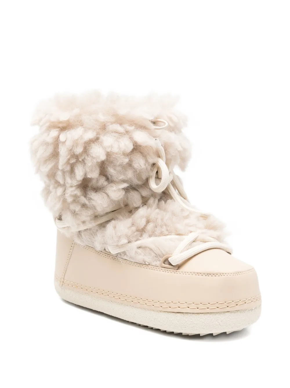 Inuikii Mountain Teddy Lace-up Boots In Neutral
