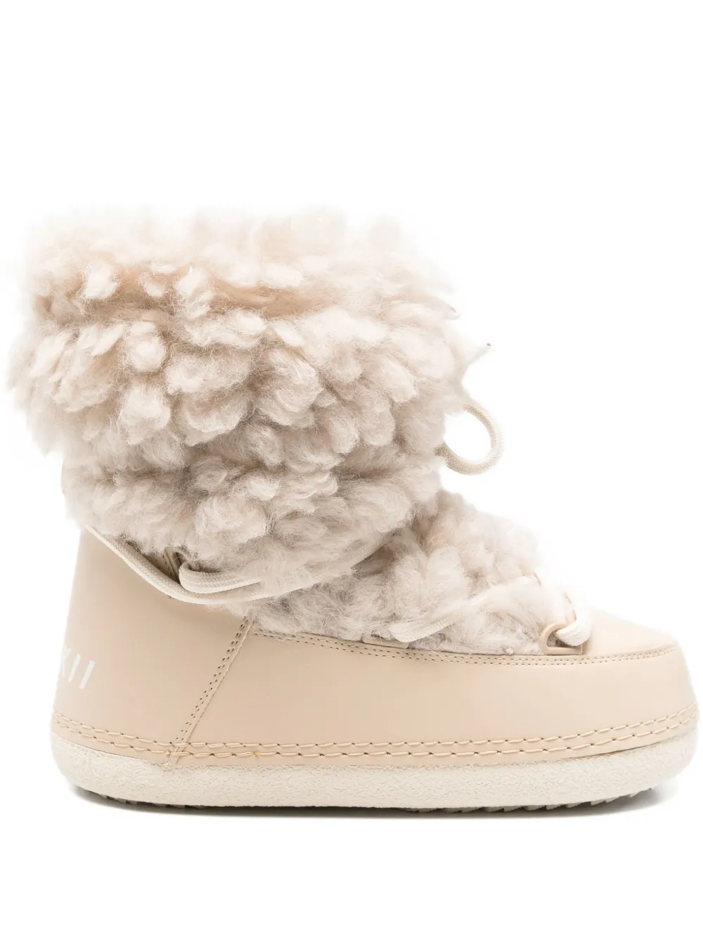 Inuikii Mountain Teddy Lace-up Boots In Neutral