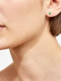 We by WHITEbIRD 18K yellow gold Aurore emerald and diamond earring