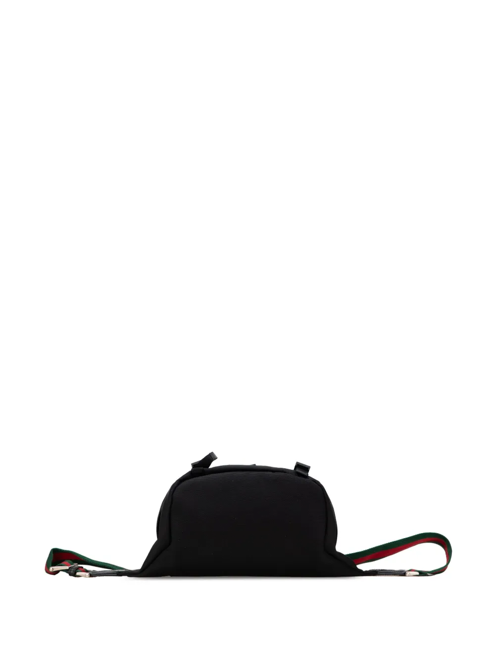 Pre-owned Gucci 2000-2015 Techno Canvas Web Belt Bag In Black