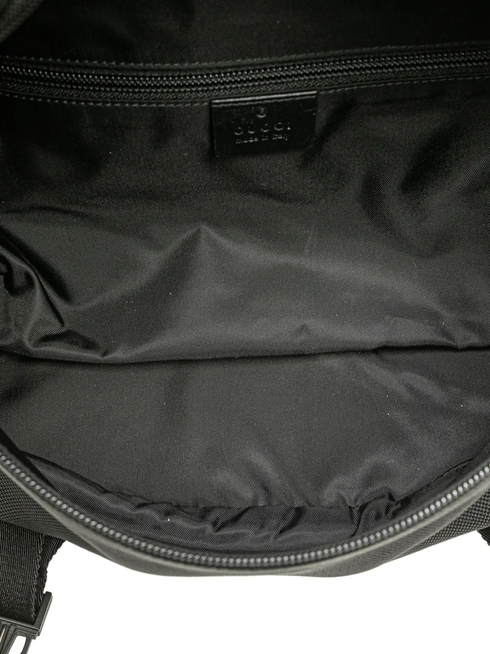 Pre-owned Gucci 2000-2015 Techno Canvas Web Belt Bag In Black
