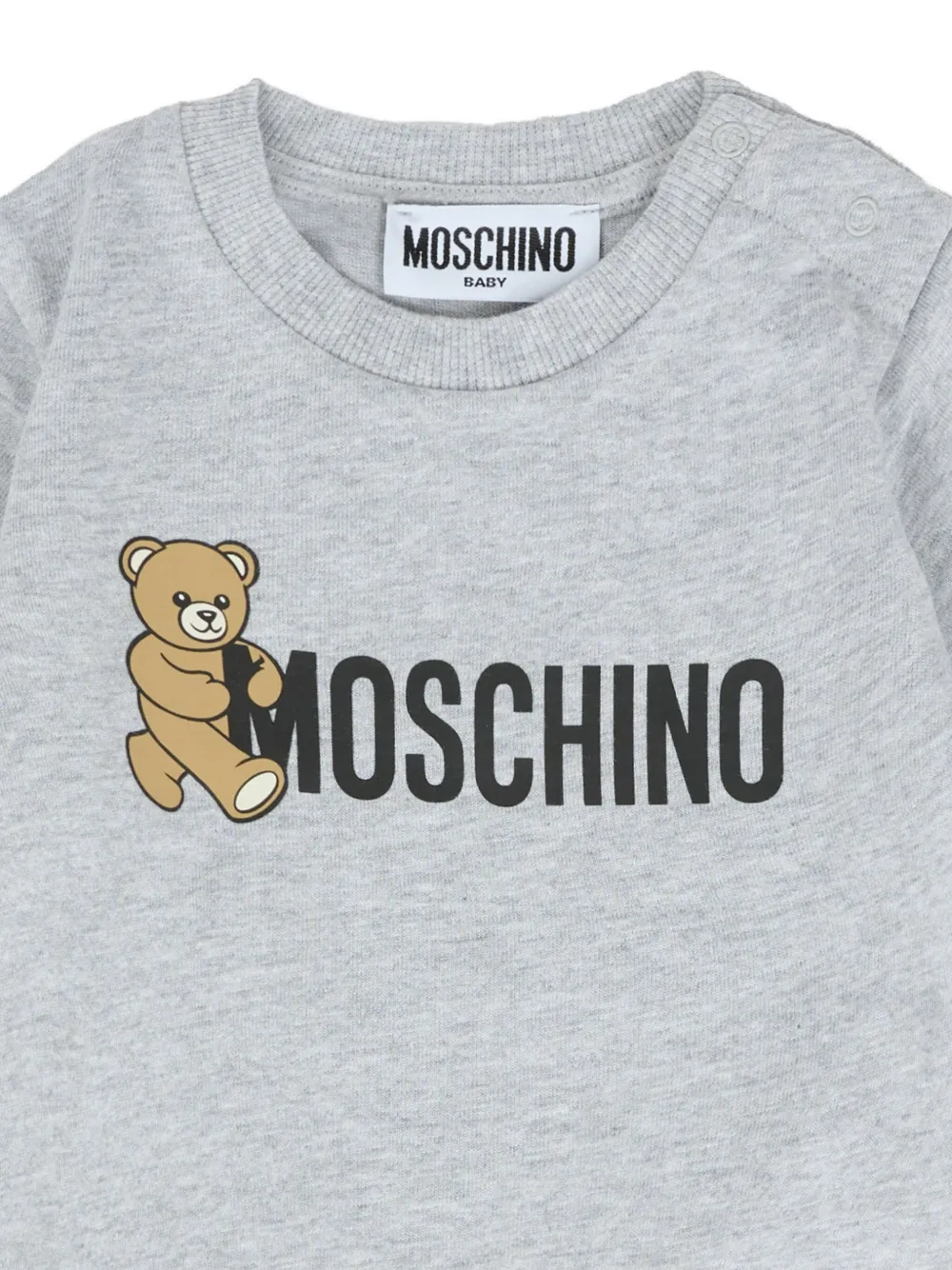 Moschino Cotton T-shirt In Gray