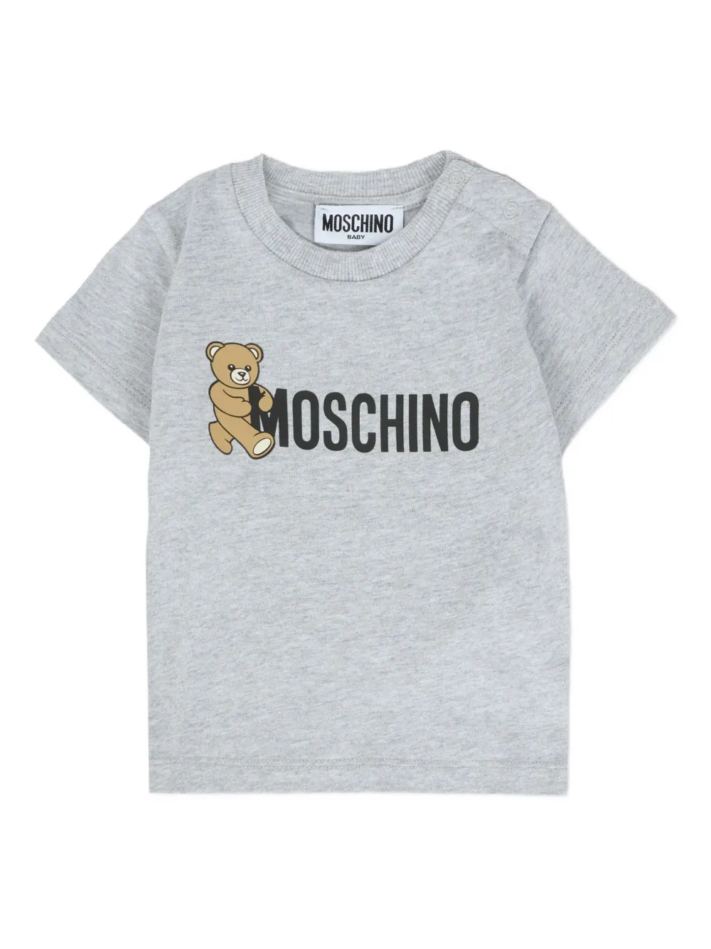 Moschino Cotton T-shirt In Gray