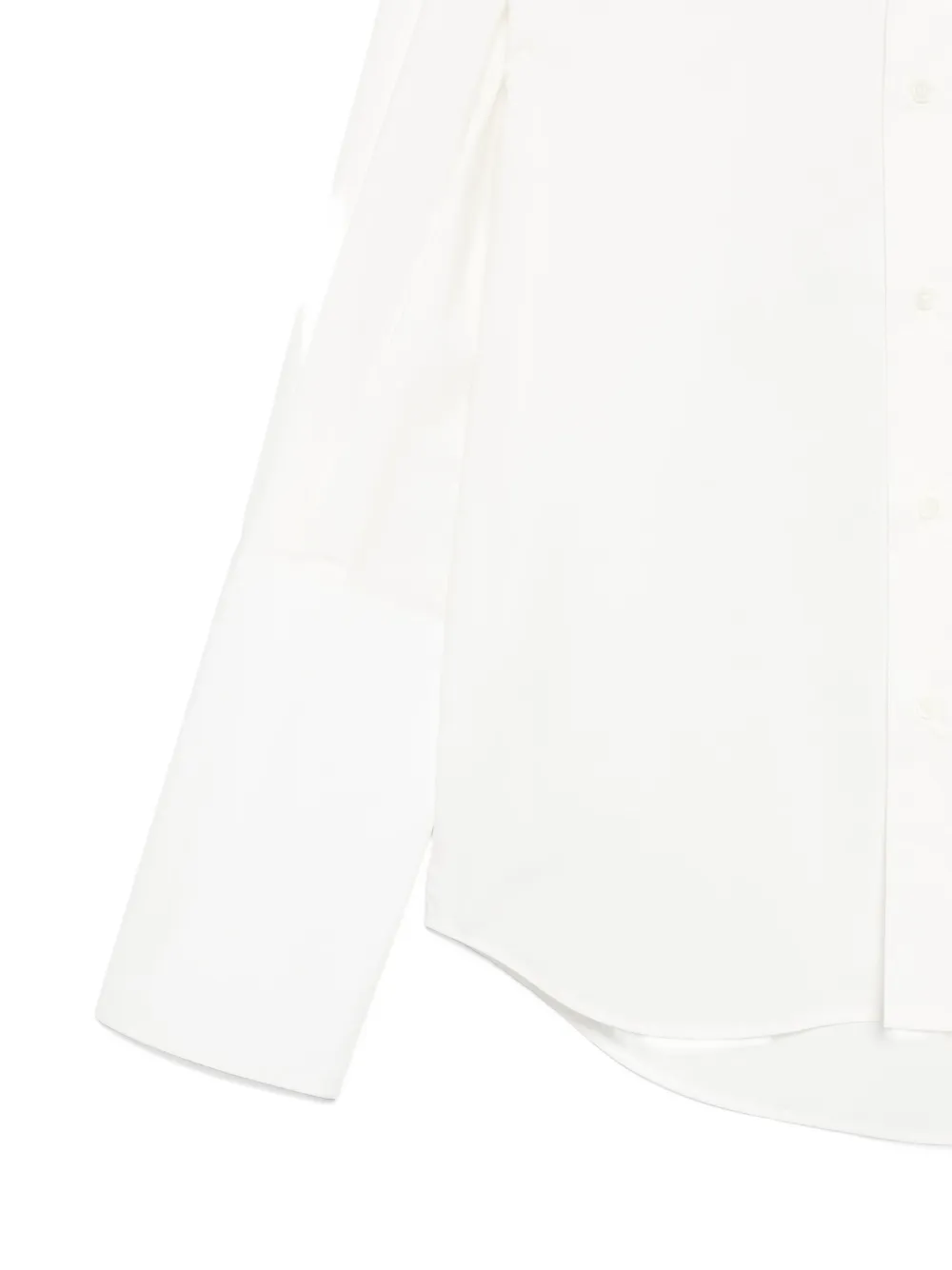 Mm6 Maison Margiela Long-sleeved Shirt In White