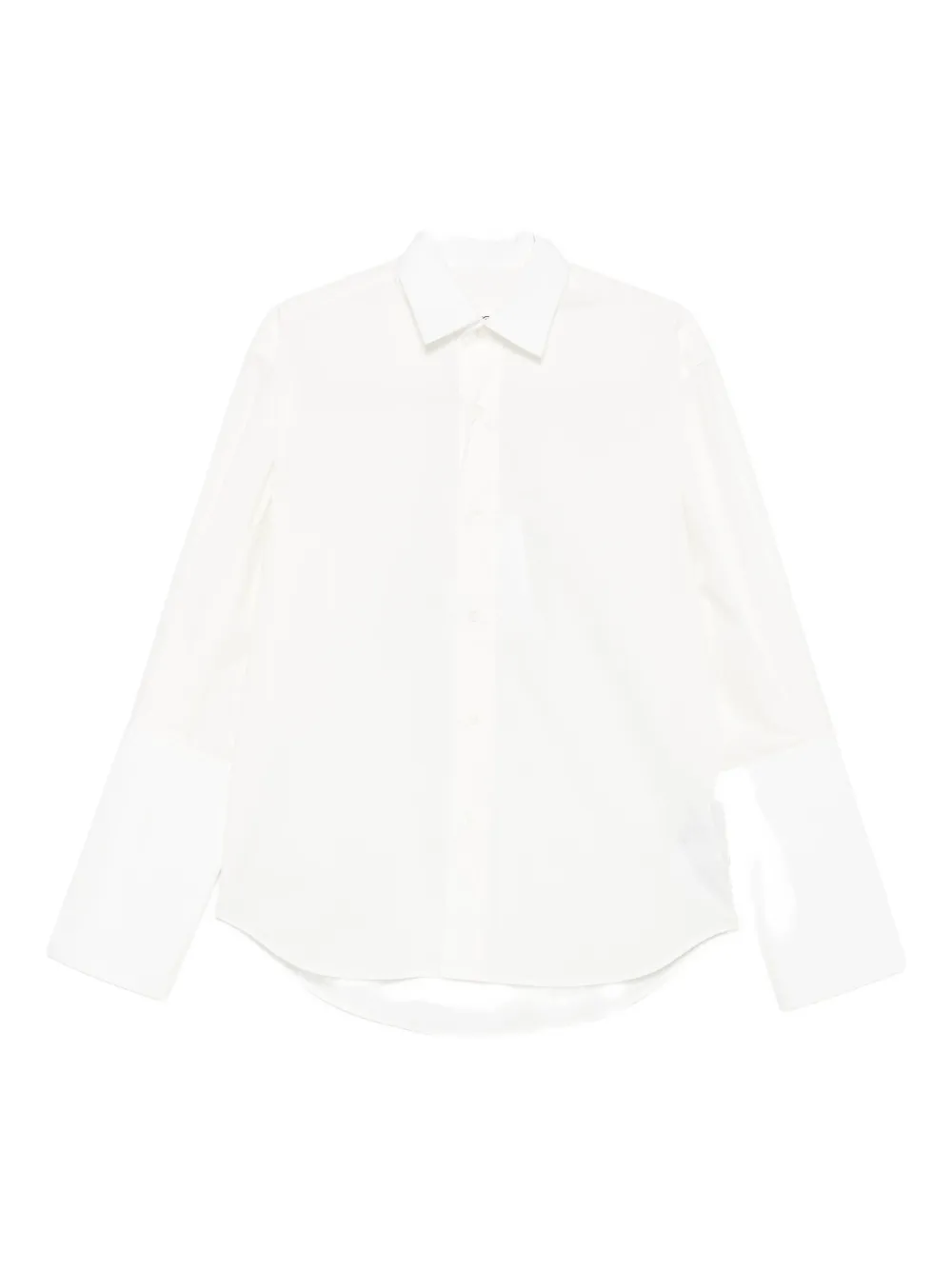 Mm6 Maison Margiela Long-sleeved Shirt In White